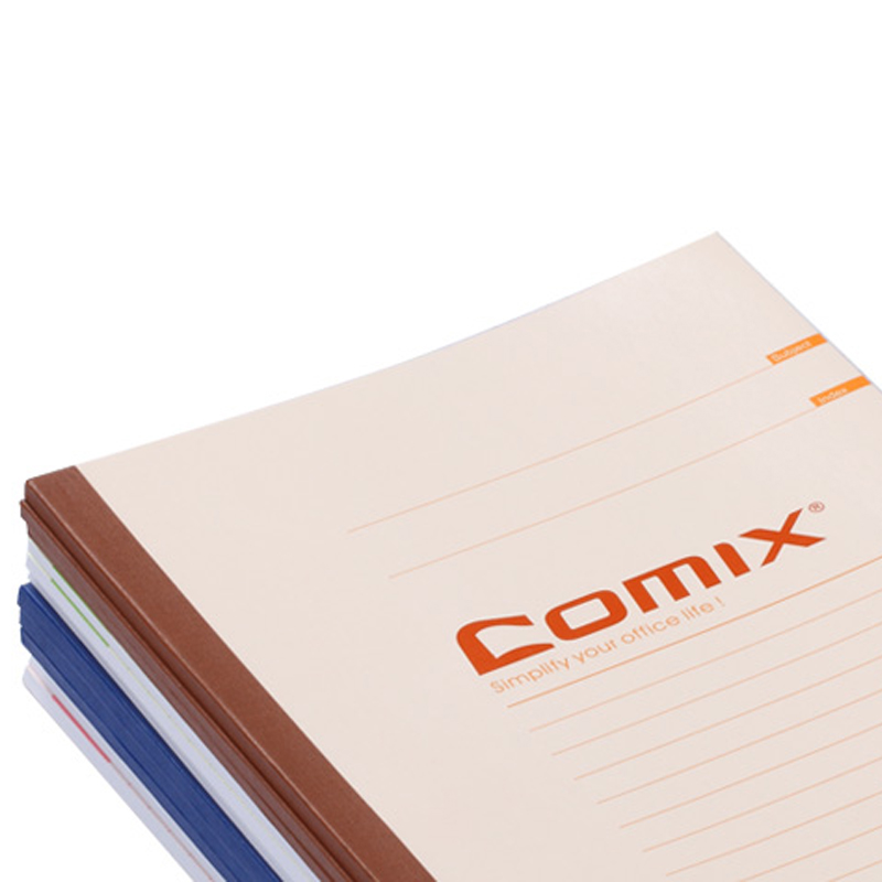齐心(Comix) 混色装无线装订软抄本笔记本子记事本 A5...