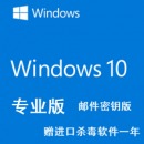 微软（Microsoft） 正版windows10Win10电脑系统软件家庭版/专业版中英文邮件版 邮件专业版64位中文