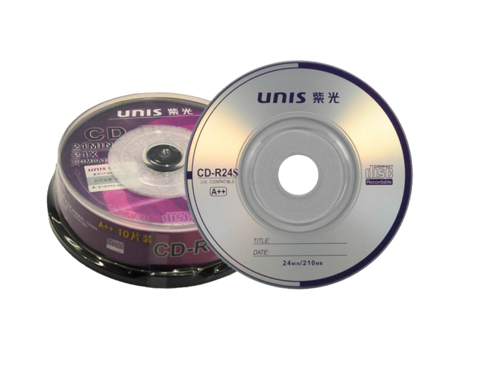 紫光（Unis）CD三寸刻录盘 10片装/桶