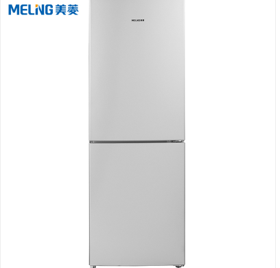 美菱(MELING) BCD-201WEC 201升两门冰箱 风冷无霜 大冷冻空间 钢板外观