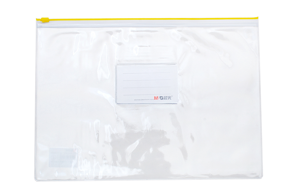 晨光（M&G）ADM94504 A4透明PVC拉边袋拉链袋高透办公资料袋文件袋软塑料拉锁袋