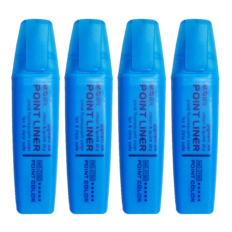 晨光 MG2150 醒目仔系列荧光笔 蓝色（12支/盒） 单支装