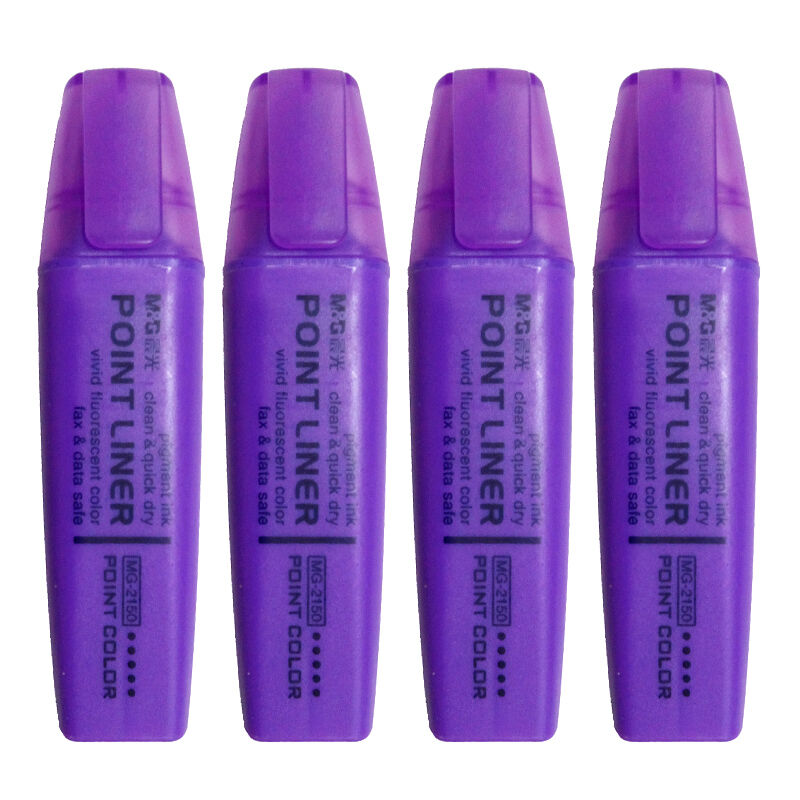 晨光 MG2150 醒目仔系列荧光笔 紫色（12支/盒） 单支装