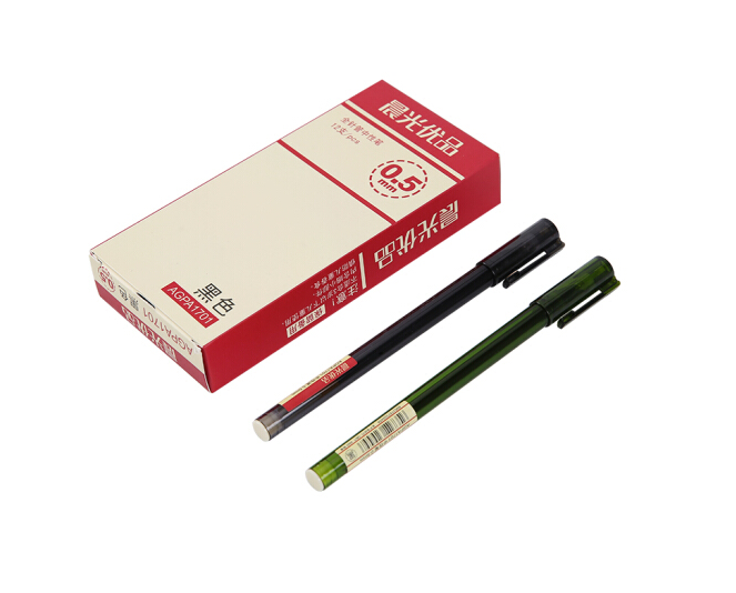 晨光（M&G）AGPA1701 优品系列中性笔 0.5mm 黑色 12支装