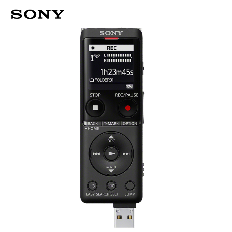 索尼（SONY）录音笔ICD-UX575F 16GB 黑色 智能降噪升级款 专业线性录音棒
