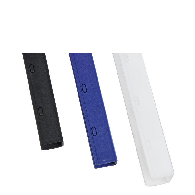 优玛仕3mm塑料夹条十齿夹条文本合同PVC夹条耗材配件蓝