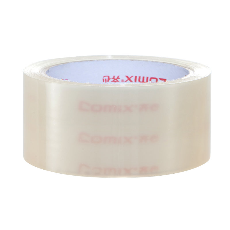 齐心(Comix)透明宽封箱胶带45mm60y(54.8米)6卷装 JP4506-6