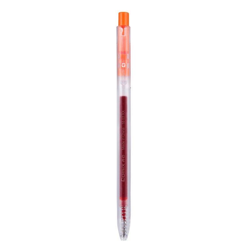 齐心 GPP002 纯时代中性笔 0.5mm 匹配笔芯 R929 红色 1支