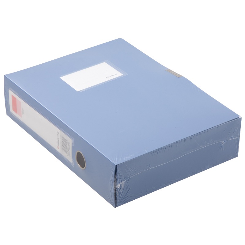 齐心（COMIX）A1250 PP A475mm档案盒资料盒 蓝色