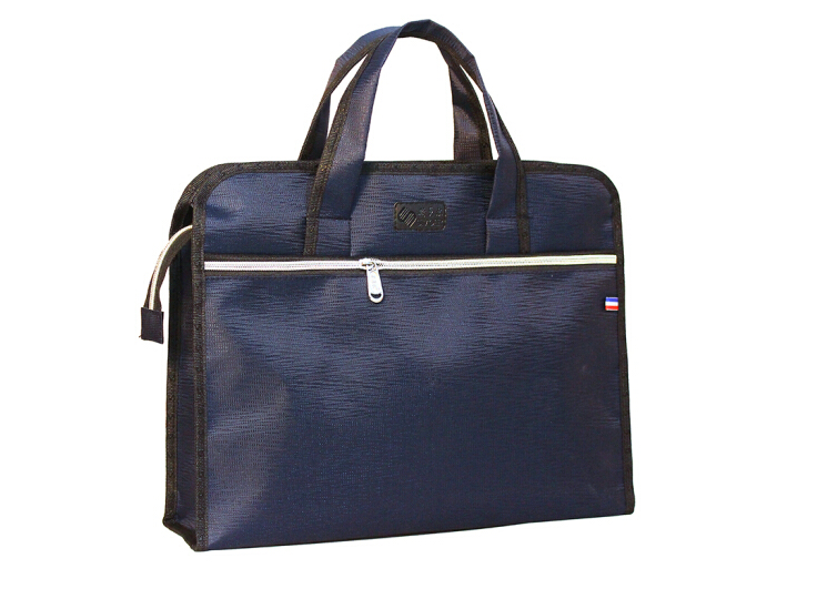 斯莫尔（SIMOER）SL-522 蓝色 大容量商务文件袋手提资料袋立体文件包会议袋培训包