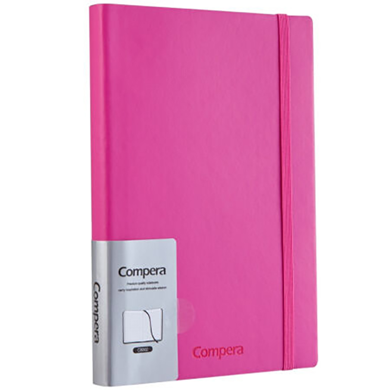 齐心 C8002 Compera 皮面笔记本 A5 154张 粉红