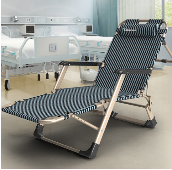 奥凯弗躺椅折叠床办公室午休椅单人床午睡椅医院陪护床 靠背支撑杆加固新款
