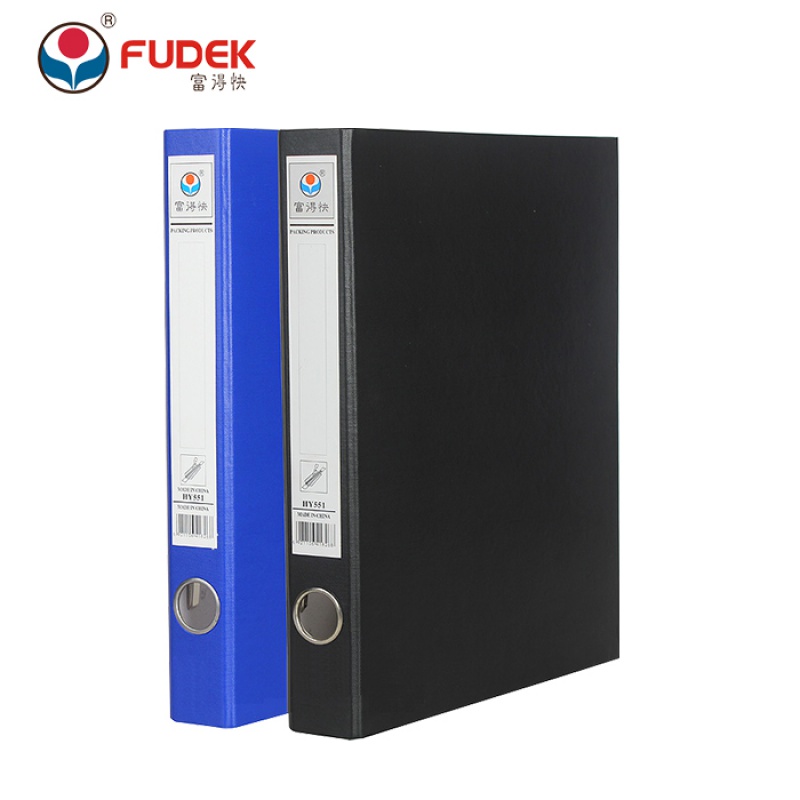 富得快（Fudek）HY552  纸板文件夹 长押夹+板夹 A4 黑色