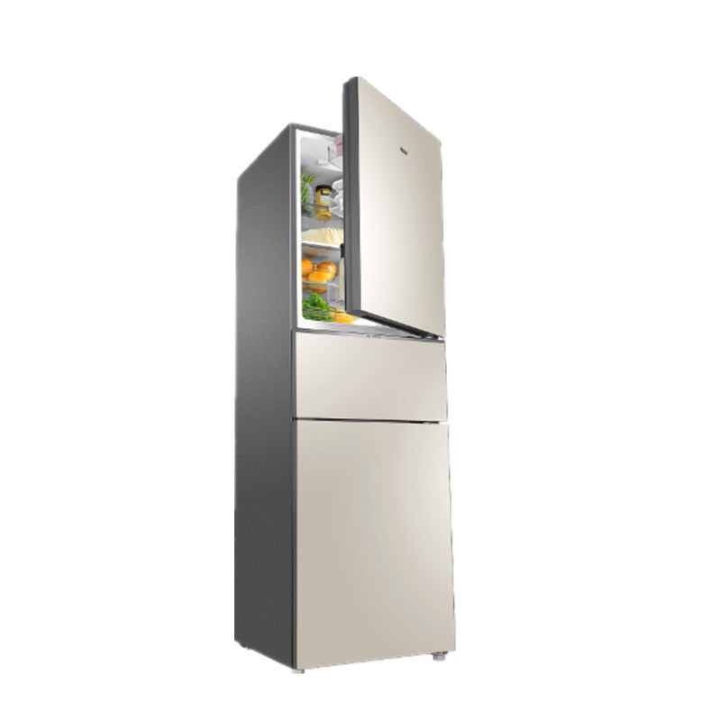海尔（Haier）风冷无霜三门冰箱 220升 007软冷冻 电子控温 净味保鲜节能静音小型电冰箱 BCD-220WMGL