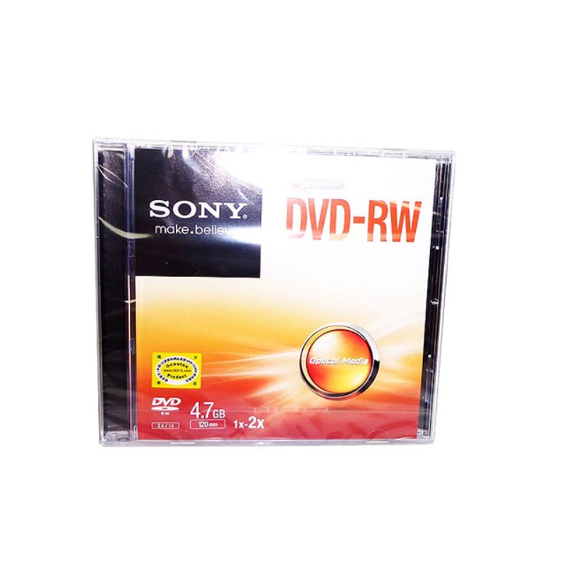 索尼SONY DVD-RW 4.7G 可擦写 重复用 单片盒装刻录盘 空白光盘碟片