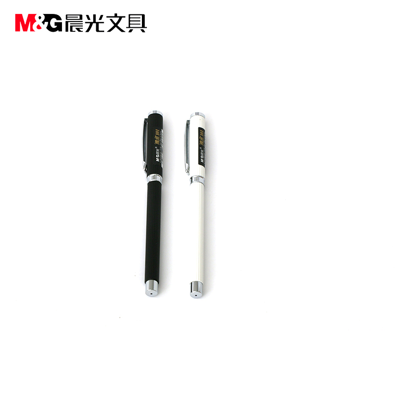 晨光雅金101金属中性笔AGPA4402金属签字笔0.5mm黑笔金属笔杆重手感笔铁杆水笔商