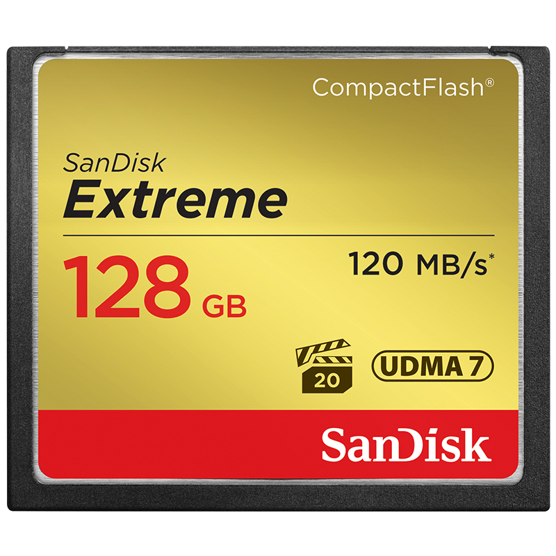 闪迪（SanDisk）128GB CF（CompactFlash）存储卡 UDMA7 至尊