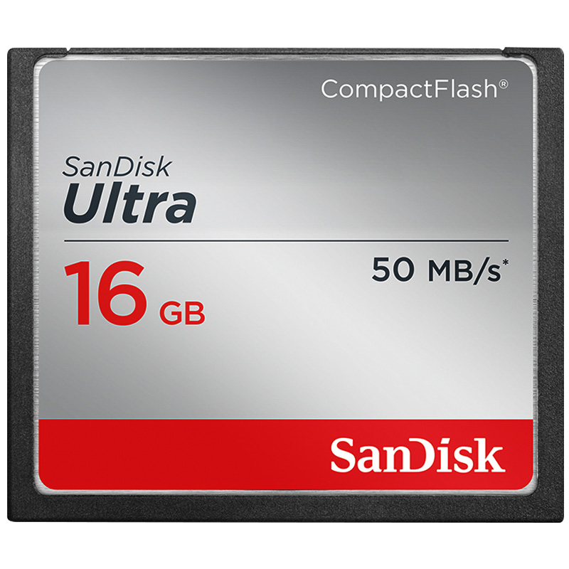 闪迪（SanDisk）16GB CF（CompactFlash）存储卡 至尊高速版 读速50MB/s 专业单反相机内存卡
