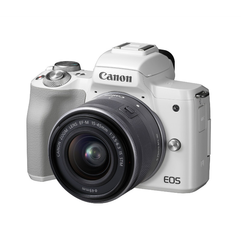 佳能（CANON） EOS m50(15-45mm)镜头套机微单数码相机翻转触摸屏微单相机 白色128G+七工匠25 1.8套餐 官方标配 