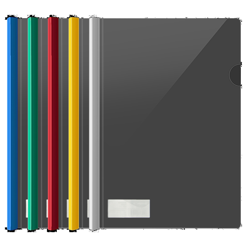 广博(GuangBo) A4透明文件夹 抽杆夹 拉杆夹 单色颜色随机10个装A2012