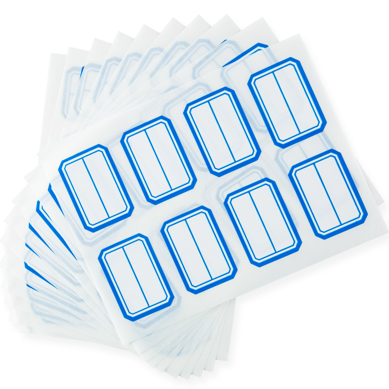 广博GuangBo 自粘性标签贴纸 可移性不干胶标签纸蓝边 10张包 ZGT9195