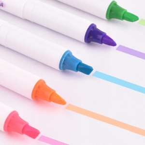 白雪荧光笔6色用荧光笔彩色记号笔标记笔多色彩笔PVP616
