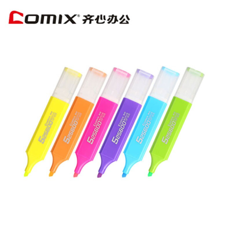 齐心 COMIX HP908 绿醒目荧光笔5.0mm 