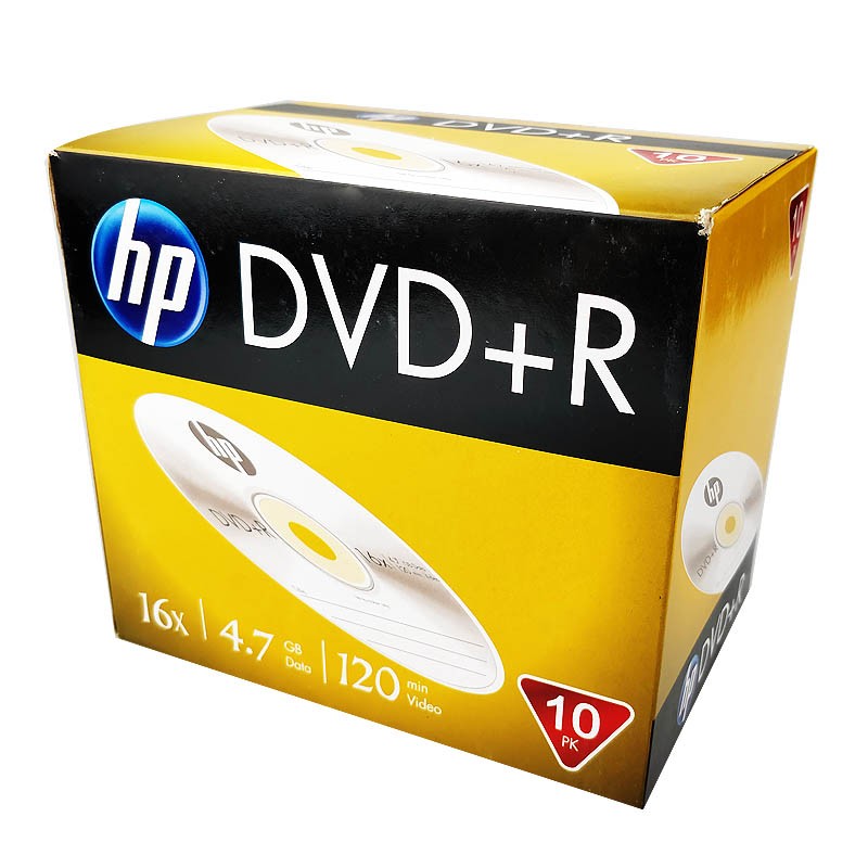 惠普HP 16速 dvd 空白光盘 4.7g 刻录盘 单片盒装 空白光盘碟片 DVD+R 