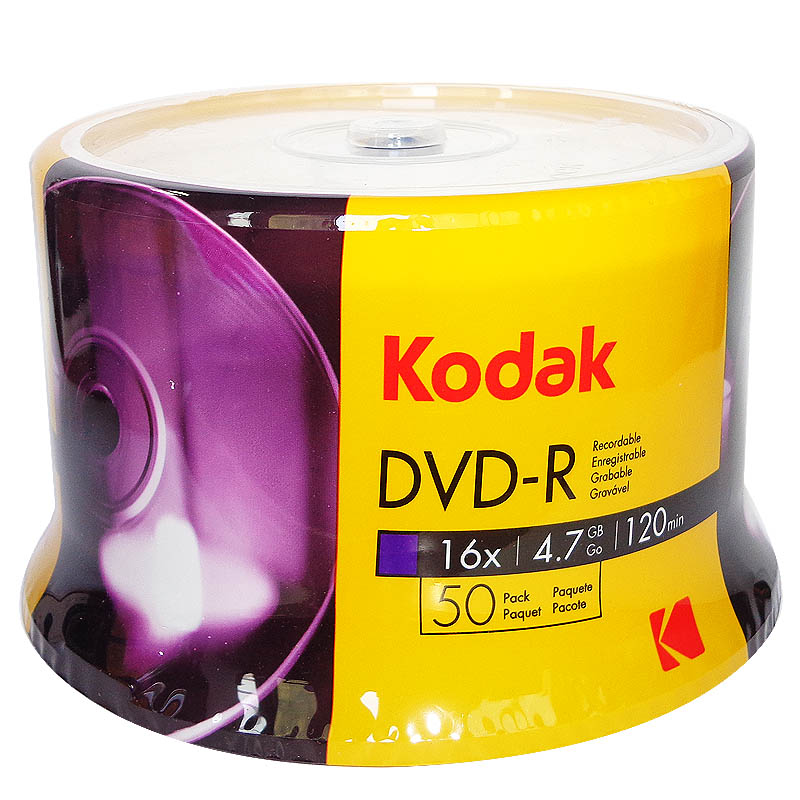 柯达Kodak  DVD 4.7GB光盘 8.5GB 空白光盘 刻录盘 碟片 16X DV