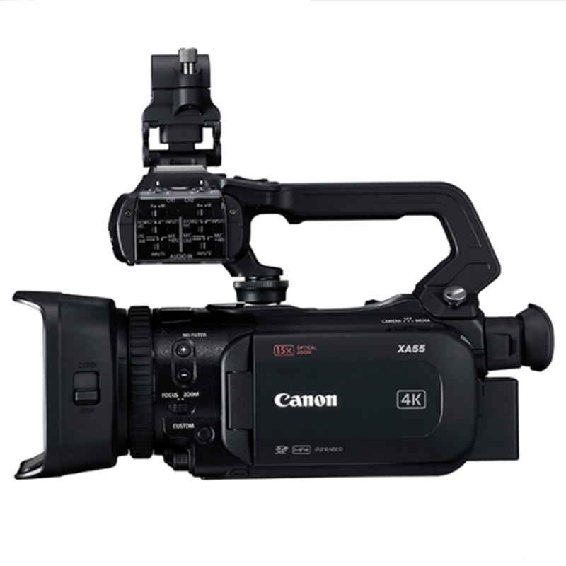 佳能 XA55 专业4K数码摄像机 红外夜摄 手持式摄影机 XA55 256G 套装（含三
