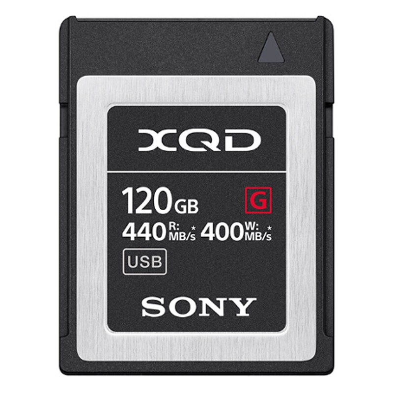 索尼(sony）XQD存储卡440M/S用于FS7专业摄像机 尼康Z6/D850微单单反相机内存卡 120G (QD-G120F)