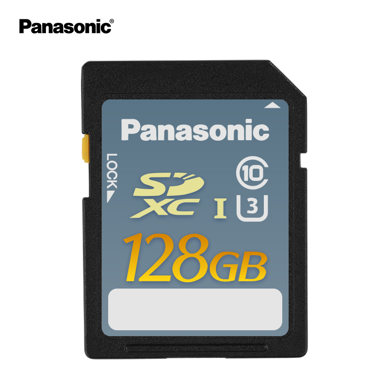 松下（Panasonic）128G SD存储卡 U3 C10 广电级专业相机摄像机内存卡 高速存储卡MLC级芯片 读取速度95M/S