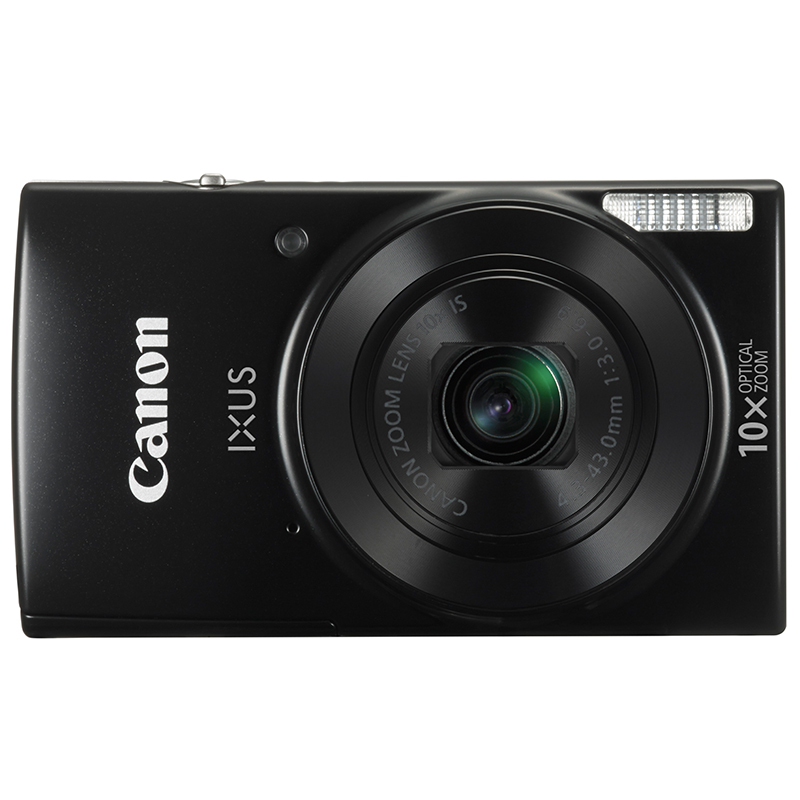 佳能（Canon）IXUS 190 数码相机 黑色（2000万像素 10倍光学变焦 24m