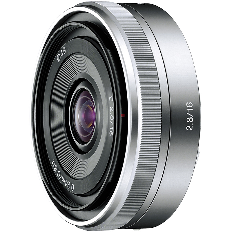 索尼（SONY）E 16mm F2.8 APS-C画幅广角定焦微单相机镜头 E卡口（SEL