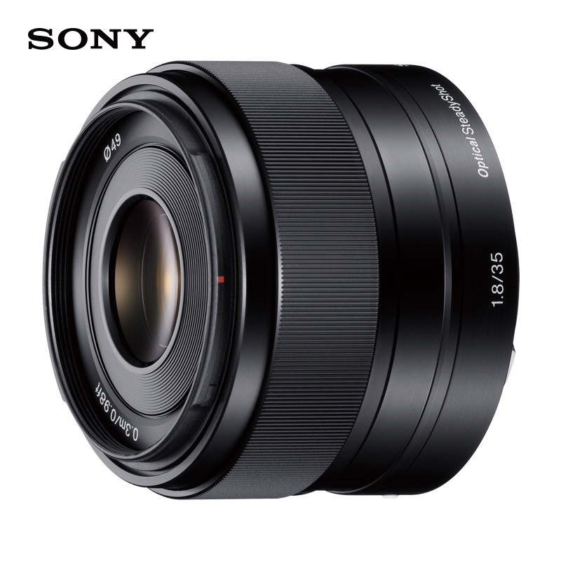 索尼（SONY）E 35mm F1.8 OSS APS-C画幅广角定焦微单镜头（SEL35