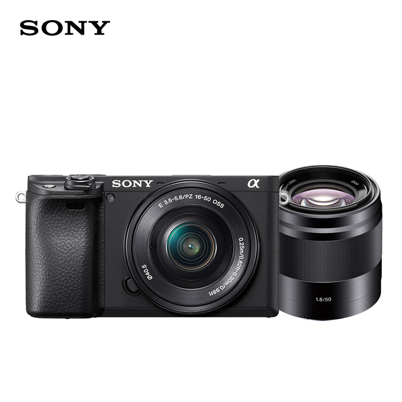 索尼（SONY）Alpha 6400 APS-C微单数码相机 标准镜头+SEL50F18 