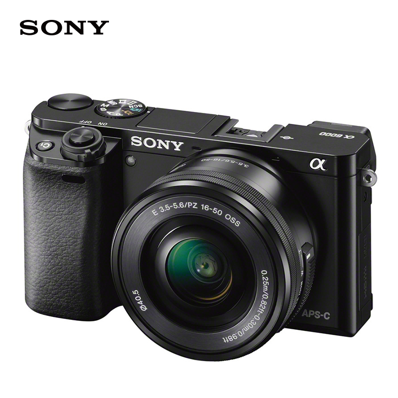 索尼（SONY）Alpha 6000L APS-C微单数码相机标准套装 黑色（约2430万