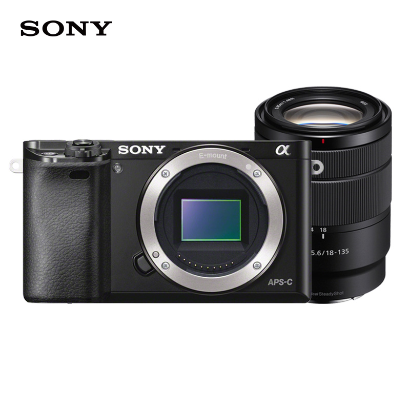 索尼（SONY）Alpha 6000 APS-C画幅微单数码相机 SEL18135镜头 黑