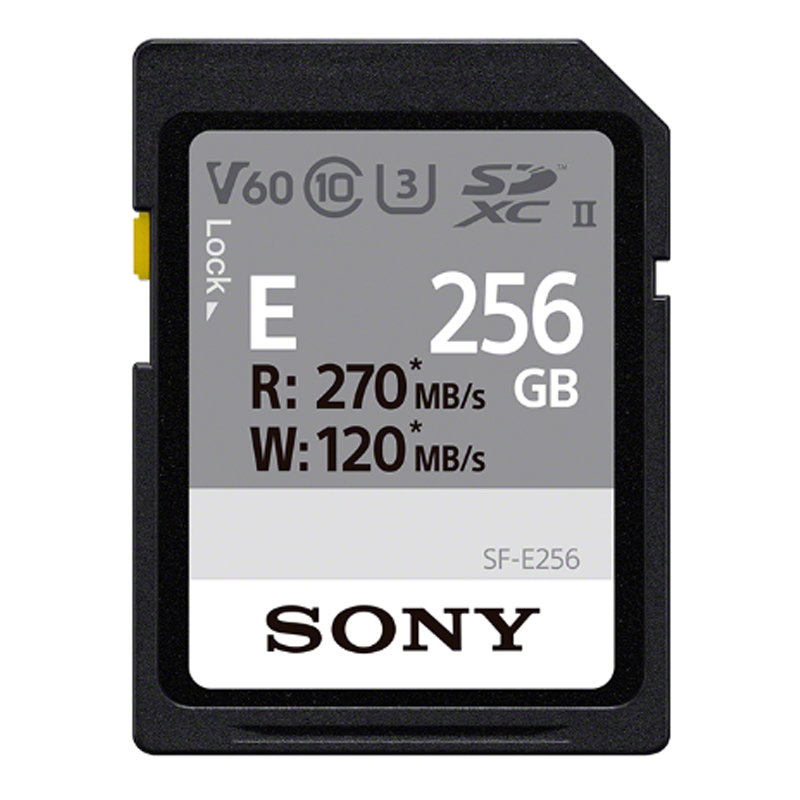 索尼 SONY SF-E256 SD卡 256G 高速读取270MB UHS-II 相机存