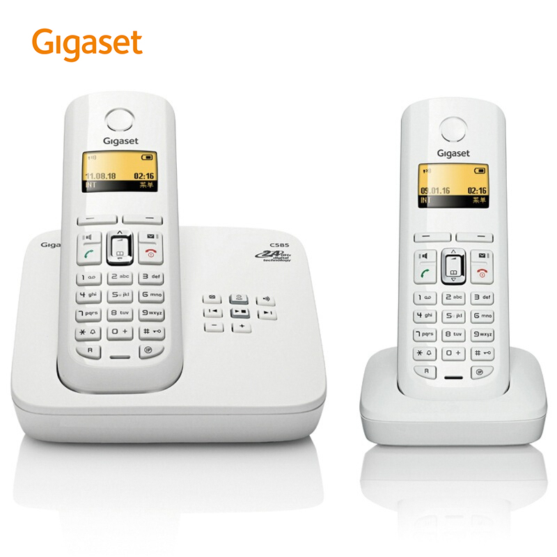 集怡嘉(Gigaset)无绳电话机 无线座机 子母机 办公家用  录音留言 中文菜单 原西
