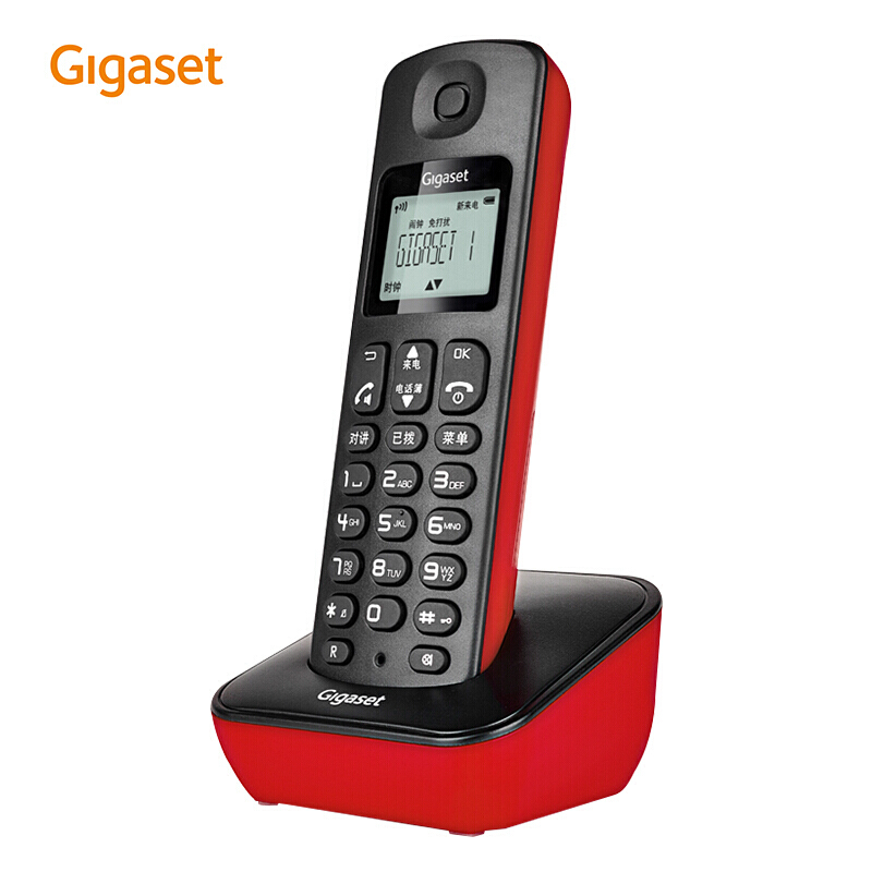 Gigaset原西门子无绳电话机 无线电话 子母机  固定座机 家用办公固话 中文显示免提