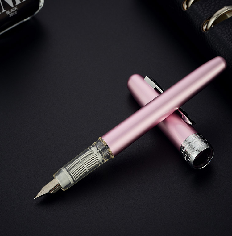 白金(Platinum)彩色铝合金钢笔/墨水笔0.3MM铱金笔尖 粉红色PGB-1000
