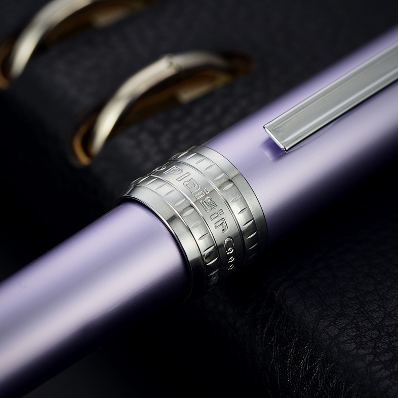 白金(Platinum)彩色铝合金钢笔/墨水笔0.3MM铱金笔尖 紫色PGB-1000