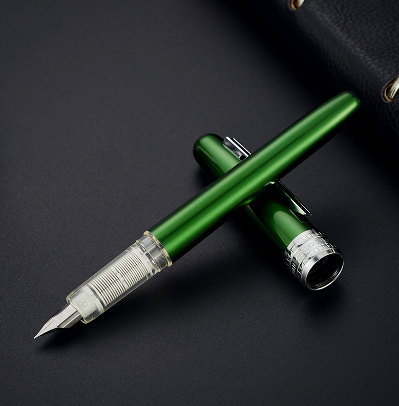 白金(Platinum)彩色铝合金钢笔/墨水笔0.3MM铱金笔尖 绿色PGB-1000
