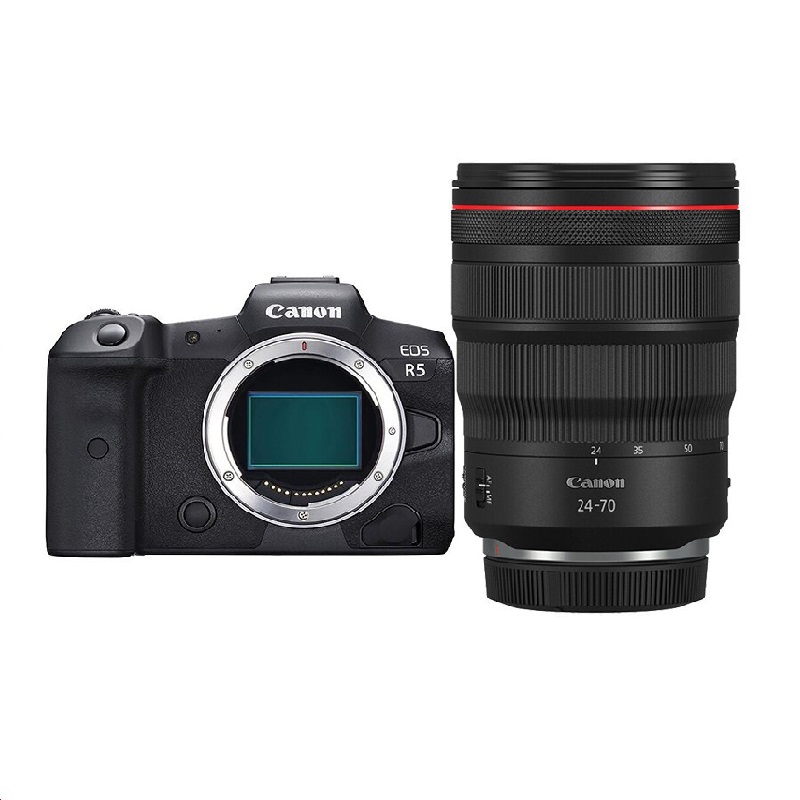 佳能（Canon）EOS R5 全画幅专微 Vlog微单相机 8K视频拍摄 RF24-70