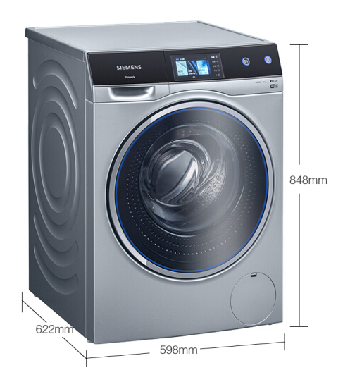 西门子(SIEMENS) 10公斤 变频滚筒洗衣机 家居互联 iSensoric智感清新（