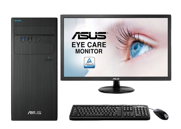 华硕（ASUS）商用台式电脑 D640MB 21.5英寸（I3-9100 4G 1T DO