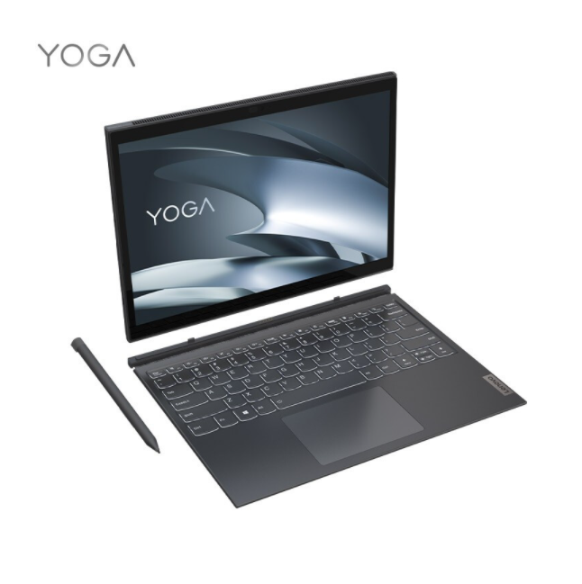 联想 平板电脑二合一笔记本13英寸 pad轻薄超极本 2021款 i5-1135G7 16G+512G YOGA Duet 内置键盘+手写笔