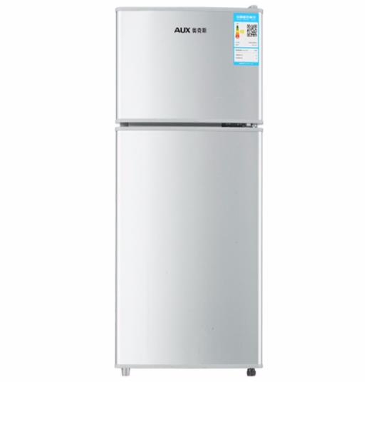奥克斯（AUX）BCD-66A138L 拉丝银 双门小型迷你电冰箱 节能 制冷均匀大容量冷