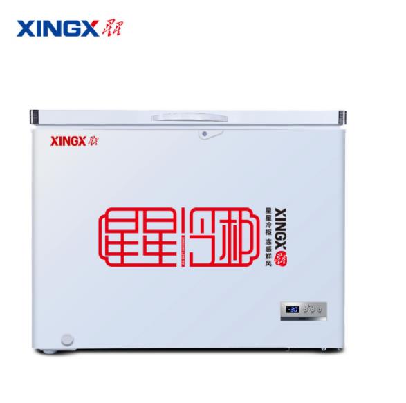 星星（XINGX） 303L 商用冰柜 冷藏冷冻转换智能风循环卧式冷柜 超市冰箱保鲜柜 B